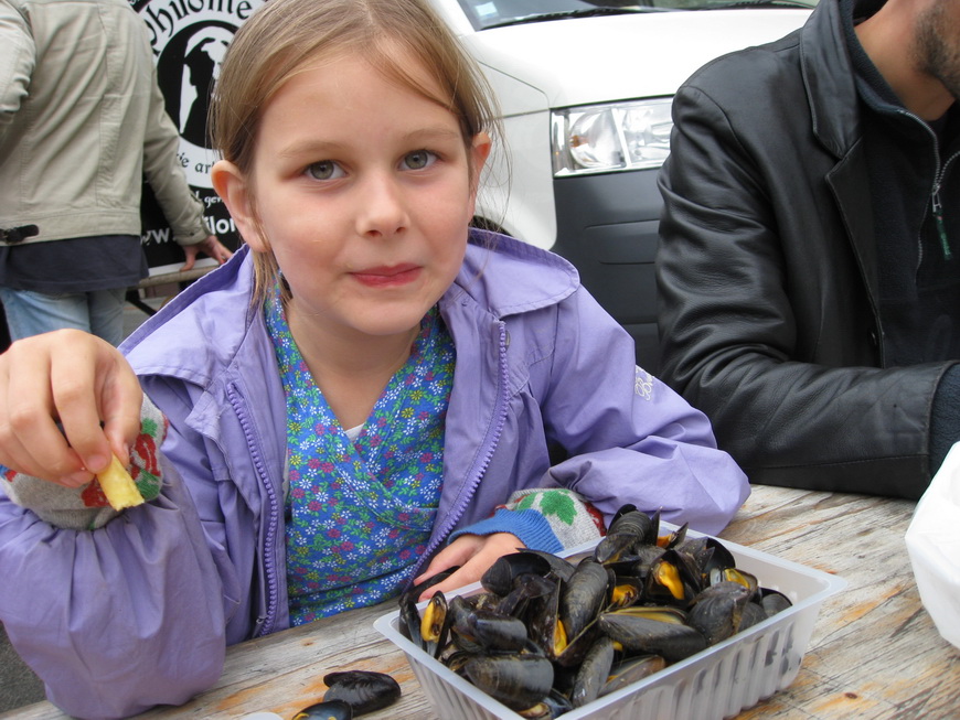 Natuurlijk moules et frites in Frankrijk