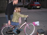 Saskia heeft een nieuwe fiets